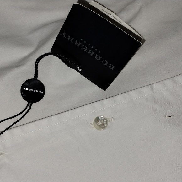 Burberry Asymmetrical Ivory Button-Up Shirt - Picture 2 of 11